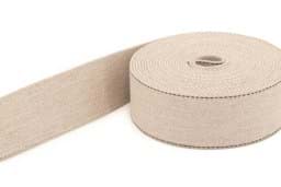 Show details for 5m belt strap / bags webbing - made of recycled yarn - 39mm - nature mottled Picture of 5m belt strap / bags webbing - made of recycled yarn - 39mm - nature mottled