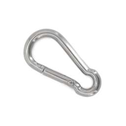 Show details for fire fighter carabiner - 50 x 5mm - stainless steel - 10 pieces Picture of fire fighter carabiner - 50 x 5mm - stainless steel - 10 pieces