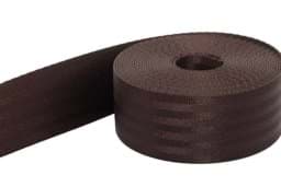Show details for 5m safety webbing dark brown made of polyamide - 48mm wide - maximum load: 2t Picture of 5m safety webbing dark brown made of polyamide - 48mm wide - maximum load: 2t