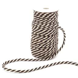 Show details for 25m cotton cord braided - 8mm - colour: brown/nature Picture of 25m cotton cord braided - 8mm - colour: brown/nature