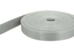 Show details for 10m PP webbing - 25mm wide - 2mm thick - grey (UV) Picture of 10m PP webbing - 25mm wide - 2mm thick - grey (UV)