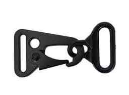 Show details for Karabiner flach - Zinkdruckguss - 25mm Durchlass - schwarz - 10 Stück Picture of Karabiner flach - Zinkdruckguss - 25mm Durchlass - schwarz - 10 Stück