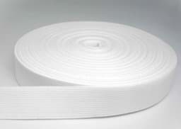 Show details for 25m Baumwollgurtband - 1,2mm dick - 30mm breit - Farbe: weiß Picture of 25m Baumwollgurtband - 1,2mm dick - 30mm breit - Farbe: weiß