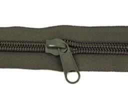 Show details for Zipper für 10mm Reißverschlüsse, Farbe: khaki dunkel - 10 Stück Picture of Zipper für 10mm Reißverschlüsse, Farbe: khaki dunkel - 10 Stück