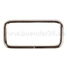 Show details for square ring - made of steel - nickel-plated - 20mm hole - 10 pieces Picture of square ring - made of steel - nickel-plated - 20mm hole - 10 pieces