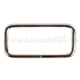 Show details for square ring - made of steel - nickel-plated - 25mm hole - 10 pieces Picture of square ring - made of steel - nickel-plated - 25mm hole - 10 pieces