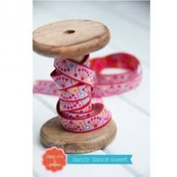 Show details for 3m roll webbing, design by jolijou, 15mm wide, Dandy Dance Picture of 3m roll webbing, design by jolijou, 15mm wide, Dandy Dance