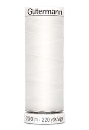 Show details for Gütermann Sew-all Thread - 200m - color: white 800 Picture of Gütermann Sew-all Thread - 200m - color: white 800