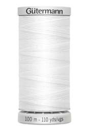 Show details for Gütermann threads - extra thick 100m coil - color: white 800 Picture of Gütermann threads - extra thick 100m coil - color: white 800