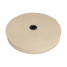 Show details for 20mm wide elastic webbing made of polyester - 25m roll - nature Picture of 20mm wide elastic webbing made of polyester - 25m roll - nature
