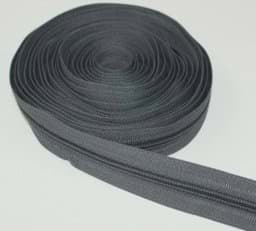 Show details for 5m zipper, 8mm rail, color: dark gray Picture of 5m zipper, 8mm rail, color: dark gray