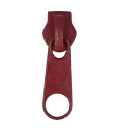 Show details for slider for 8mm zippers, color: bordeaux - 10 pieces Picture of slider for 8mm zippers, color: bordeaux - 10 pieces
