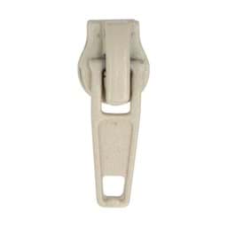 Show details for slider autolock for zippers with 5mm rail, color: nature, 10 pieces Picture of slider autolock for zippers with 5mm rail, color: nature, 10 pieces