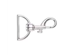 Show details for metal snap hook - 6cm long - for 40mm webbing - 10 pieces Picture of metal snap hook - 6cm long - for 40mm webbing - 10 pieces