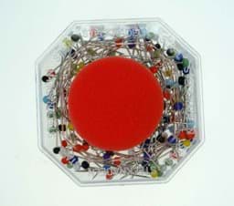Show details for pin with head of glass with cushion - 30 x 0,6mm - 20g (approx. 250 pieces) Picture of pin with head of glass with cushion - 30 x 0,6mm - 20g (approx. 250 pieces)