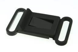 Show details for buckle for 40mm wide webbing - black - 1 piece Picture of buckle for 40mm wide webbing - black - 1 piece