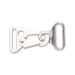 Show details for carabiner flat made of zinc die casting - for 25mm wide webbing - 1 piece Picture of carabiner flat made of zinc die casting - for 25mm wide webbing - 1 piece