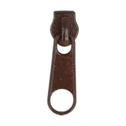 Show details for slider for 5mm zippers, color: chocolate brown - 10 pieces Picture of slider for 5mm zippers, color: chocolate brown - 10 pieces