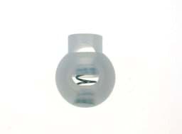 Show details for cord stopper with 5mm hole, spherical form, transparent, 1hole - 10 pieces Picture of cord stopper with 5mm hole, spherical form, transparent, 1hole - 10 pieces