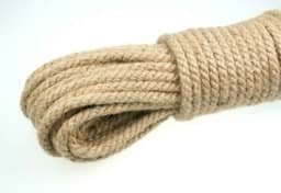 Show details for 8mm jute rope nature fiber - twisted - 20m Picture of 8mm jute rope nature fiber - twisted - 20m