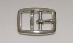 Show details for Buckle with two bars made of zinc die casting, nickel-plated - for 20mm wide webbing - 10 pieces Picture of Buckle with two bars made of zinc die casting, nickel-plated - for 20mm wide webbing - 10 pieces