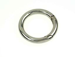 Show details for 32mm toroidal ring (inner measurement) made of zinc die-casting - with spring lock - 1 piece Picture of 32mm toroidal ring (inner measurement) made of zinc die-casting - with spring lock - 1 piece