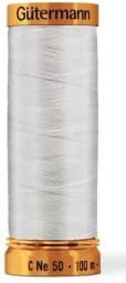 Show details for Gütermann thread - cotton C Ne 50 - 100m  - color: white 5709 Picture of Gütermann thread - cotton C Ne 50 - 100m  - color: white 5709