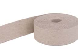 Show details for 50m roll belt strap / bags webbing - color: nature mottled - 40mm wide Picture of 50m roll belt strap / bags webbing - color: nature mottled - 40mm wide