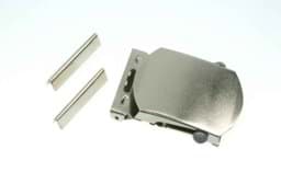 Show details for belt buckle nickel-plated - for 40mm wide webbing - 2 pieces Picture of belt buckle nickel-plated - for 40mm wide webbing - 2 pieces