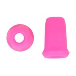 Show details for cord end - for cords up to 4mm thickness - neon pink - 10 pieces Picture of cord end - for cords up to 4mm thickness - neon pink - 10 pieces