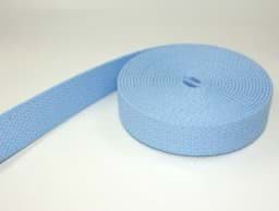 Show details for 1m Baumwollgurtband - 2,6mm dick - 38mm breit - Farbe: hellblau *ABVERKAUF* Picture of 1m Baumwollgurtband - 2,6mm dick - 38mm breit - Farbe: hellblau *ABVERKAUF*