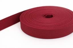 Show details for 10m PP webbing - 20mm width - 1,8mm thick - bordeaux (UV) Picture of 10m PP webbing - 20mm width - 1,8mm thick - bordeaux (UV)