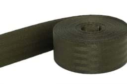 Show details for 50m safety belt - khaki - polyamide, 38mm wide - loadable up to 1,5t Picture of 50m safety belt - khaki - polyamide, 38mm wide - loadable up to 1,5t