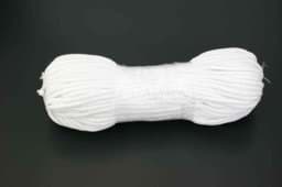 Show details for 50m cotton cord / BW cord - 5mm thick - Color: white Picture of 50m cotton cord / BW cord - 5mm thick - Color: white