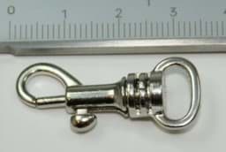 Show details for metal snap hook - 3,4cm long - for 10mm webbing - 10 pieces Picture of metal snap hook - 3,4cm long - for 10mm webbing - 10 pieces