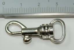 Show details for metal snap hook - 3,4cm long - for 10mm webbing - 50 pieces Picture of metal snap hook - 3,4cm long - for 10mm webbing - 50 pieces