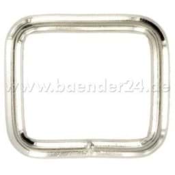 Show details for Square ring - welded from 4mm thick steel - nickel-plated - 25mm hole - 50 pieces Picture of Square ring - welded from 4mm thick steel - nickel-plated - 25mm hole - 50 pieces