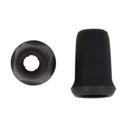 Show details for cord ends - for cords up to 4mm thickness - black - 10 pieces Picture of cord ends - for cords up to 4mm thickness - black - 10 pieces