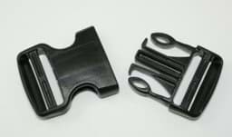 Show details for buckles made of acetal for 40mm wide webbing - adjustable from both sides - 10 pieces Picture of buckles made of acetal for 40mm wide webbing - adjustable from both sides - 10 pieces