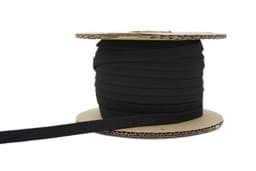 Show details for 15mm breites Gummiband aus Polyester - 50m Rolle - schwarz Picture of 15mm breites Gummiband aus Polyester - 50m Rolle - schwarz