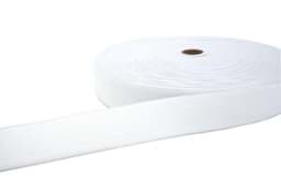 Show details for 20mm breites Gummiband aus Polyester - 25m Rolle - weiß Picture of 20mm breites Gummiband aus Polyester - 25m Rolle - weiß