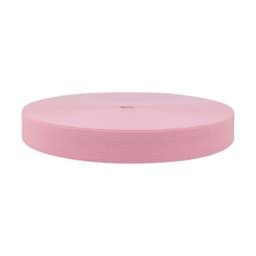 Show details for 25mm breites Gummiband aus Polyester - 25m Rolle - rosa Picture of 25mm breites Gummiband aus Polyester - 25m Rolle - rosa