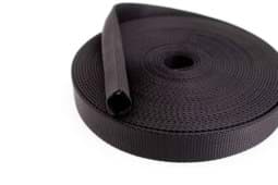 Show details for 10m Schlauchgurt /Schlauchband aus Polyamid, 25mm breit, schwarz Picture of 10m Schlauchgurt /Schlauchband aus Polyamid, 25mm breit, schwarz