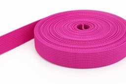 Show details for 10m PP webbing - 25mm width - 1,8mm thick - pink (UV) Picture of 10m PP webbing - 25mm width - 1,8mm thick - pink (UV)