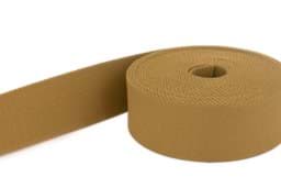 Show details for 50m belt strap / bags webbing - colour: dark ochre - 40mm wide Picture of 50m belt strap / bags webbing - colour: dark ochre - 40mm wide