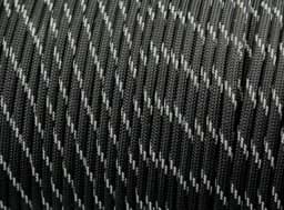 Show details for Paracord 550 Type III - black with reflector - 10 meter Picture of Paracord 550 Type III - black with reflector - 10 meter