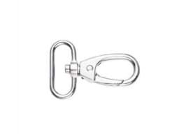 Show details for snap hook made of zinc die-casting, for 30mm webbing, 5,9cm long - 10 pieces Picture of snap hook made of zinc die-casting, for 30mm webbing, 5,9cm long - 10 pieces