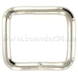 Show details for 40mm square ring - welded made of 4mm Thickness steel - nickel-plated, for 40mm wide webbing - 1 piece Picture of 40mm square ring - welded made of 4mm Thickness steel - nickel-plated, for 40mm wide webbing - 1 piece