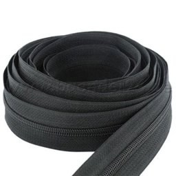 Picture of 5m zip fastener, 5mm strip, Color: black