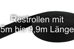 Picture of Restpostenbox 50mm breites PP-Gurtband 1,4mm stark, 25m - schwarz (UV)